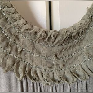 Willi Smith Beaded Top with Banded Bottom Size L